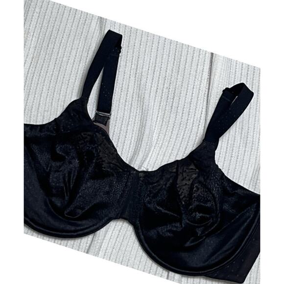 Wacoal Back Appeal Full Coverage Underwire Bra 855303 Black Sz 36DDD - Picture 1 of 8